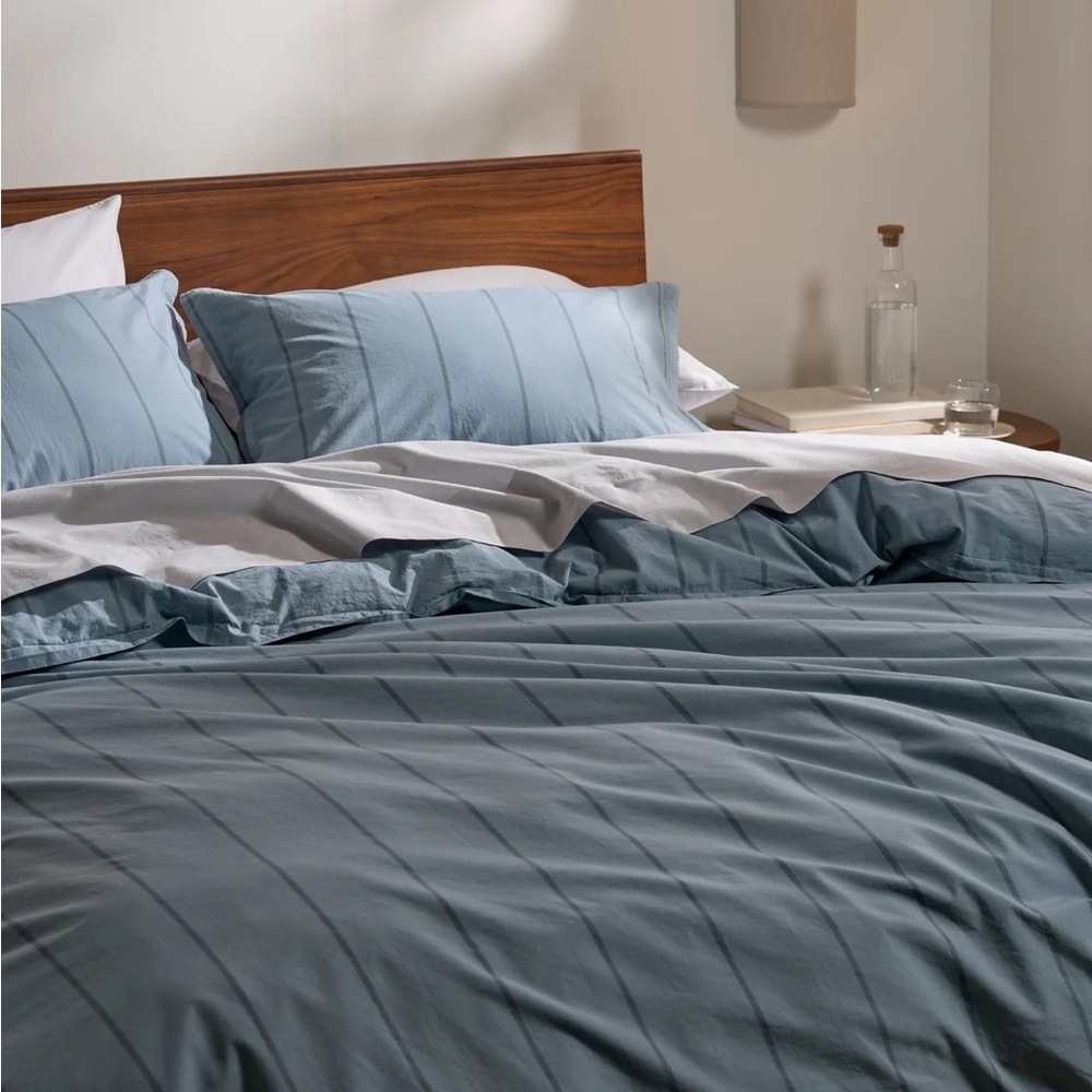 Parachute Percale Stripe Duvet Set